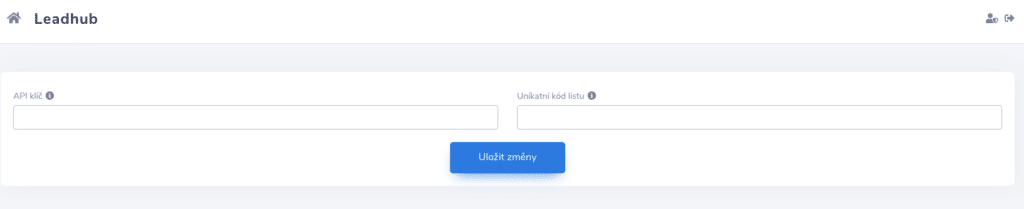 Leadhub napojení krok 2